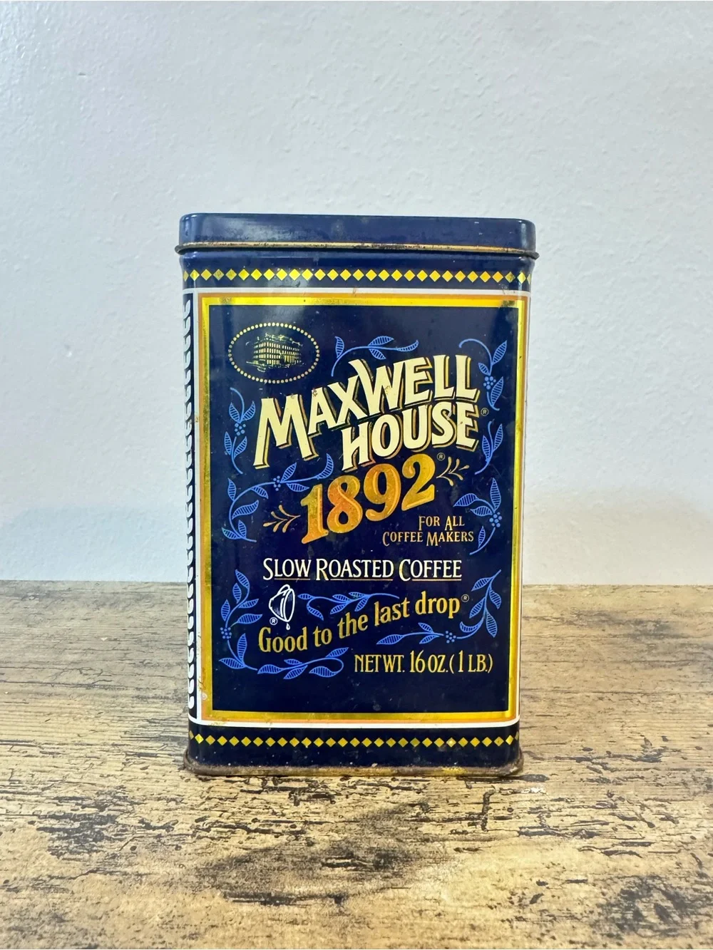Maxwell House 1892 Coffee Tin Canister | 100th Anniversary